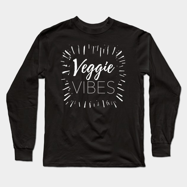 Veggie Vibes Long Sleeve T-Shirt by IllustratedActivist